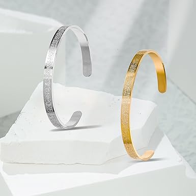 Bracelet en duo Ayatul Kursi – Acier inoxydable